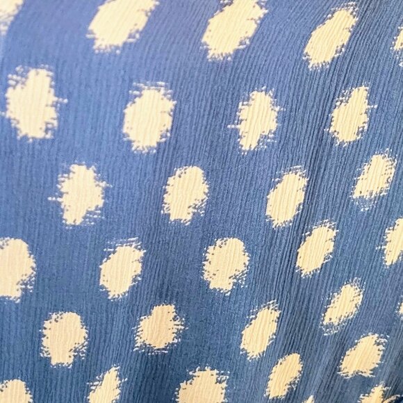 Diane von Furstenberg DVF Camila Two Hi-Low Silk Chiffon Dot Batik Dress, Size 8 - Picture 14 of 15